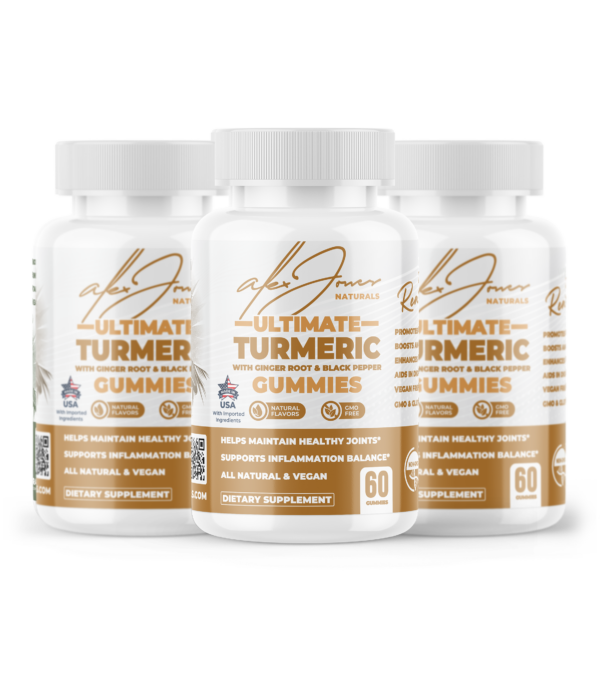 (3-Pack) Ultimate Turmeric Gummies With Ginger Root & Black Pepper