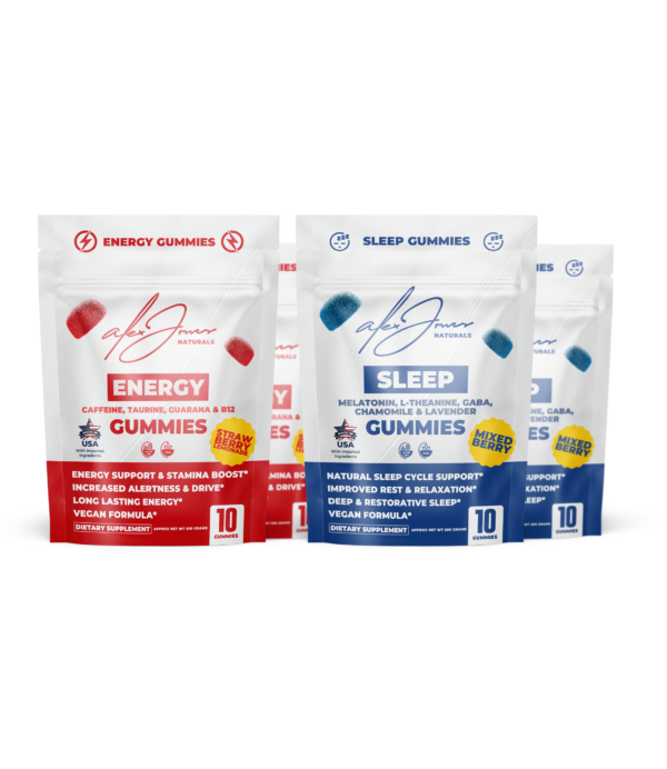(2 Bags Each) The Ultimate Balance Bundle: Energy & Sleep Support Gummies