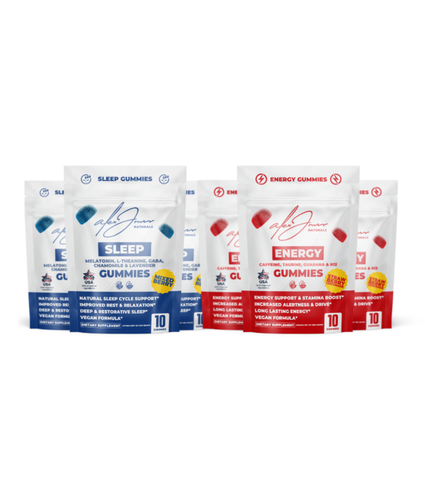 (3 Bags Each) The Ultimate Balance Bundle: Energy & Sleep Support Gummies