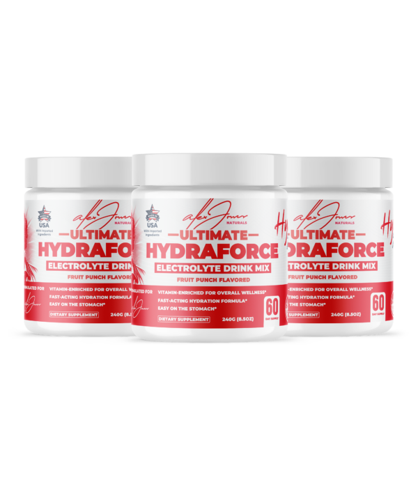 (3-Pack) Ultimate Hydraforce - Electrolyte Drink Mix (Fruit Punch)